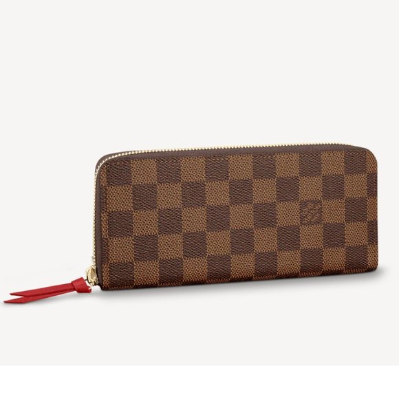 LOUIS VUITTON DAMIER EBENE CLEMENCE WALLET - Picture 1 of 10